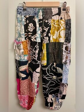 #4 Boho Patchwork Cotton Hippie Harem Pants
